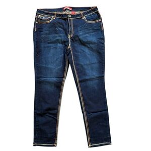 Zana‎ Di Dark Wash Denim with Contrast Stitching size 20